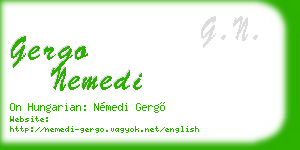 gergo nemedi business card